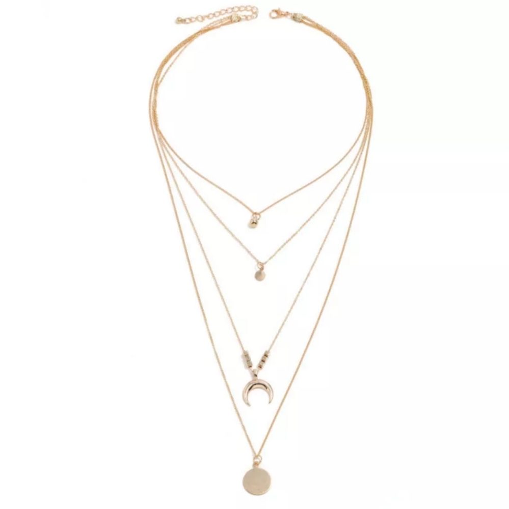 Goldtone Layered Necklace - Picture 4 of 6